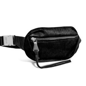 Aimee Kestenberg Women's Milan Calfhair Bum Bag - Black Haircalf